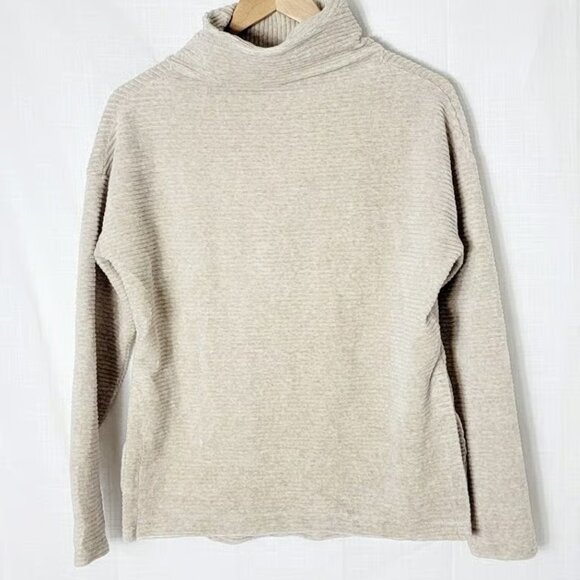 Zella Ribbed Knit Turtleneck Women's Pullover - Picture 1 of 3